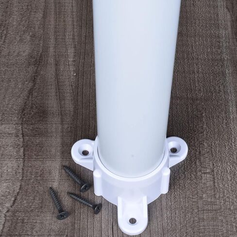 أغطية براغي الطاولة تركيبات PVC، شفة PVC لـ 1-1/4 بوصة جدول 40 أنبوب PVC، مشاريع حامل قضيب PVC DIY، براغي تثبيت متضمنة، درجة الأثاث [10 عبوات] in Kuwait