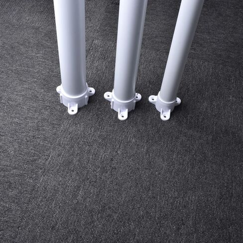 أغطية براغي الطاولة تركيبات PVC، شفة PVC لـ 1-1/4 بوصة جدول 40 أنبوب PVC، مشاريع حامل قضيب PVC DIY، براغي تثبيت متضمنة، درجة الأثاث [10 عبوات] in Kuwait