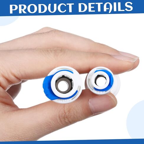 12 قطعة 1/4 بوصة إلى 3/8 بوصة OD موصل سريع خط المياه محول تركيبات موصل سريع البلاستيك موصل دفع مستقيم سريع لمرشحات تنقية أنظمة المياه in Kuwait