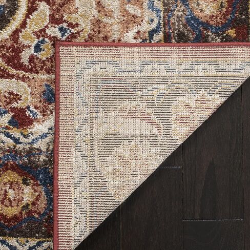 SAFAVIEH Bijar Collection 2'3" x 6' Brown / Rust BIJ648D Traditional Oriental Distressed Non-Shedding Living Room Entryway Foyer Hallway Bedroom Runner Rug in Saudi Arabia