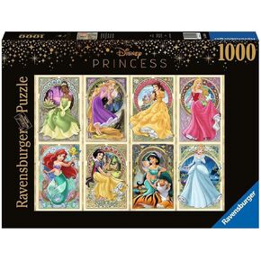 Ravensburger Disney Art Nouveau Princesses 1000 Piece Jigsaw Puzzle for Adults - 16504 - Every Piece is Unique, Softclick Technology Means Pieces Fit Together Perfectly