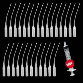 Glue Tips, 100pcs Plastic WHALE Glue Micro-Tips Compatible for CA Precision Glue Applicator for Arts Crafts Hobby Projects Premium Glue Extender for Nozzle Bottles (100PCS Type 1)