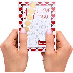 Enno Vatti 100 Dates Scratch Off Poster - Perfect Couple Gift with Fun Date Ideas - 6.5" x 23.4" - Lovely Engagement or Valentines Day Gift for Him or Her - Scratch and Discover New Possibilities