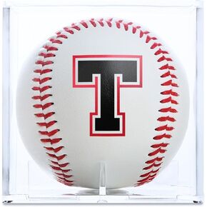 Initial Baseball Gifts for Boys for Senior Night Birthday Graduation Christmas, Custom Baseball for Team, Printed Baseball with Display Case