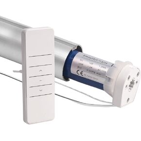 DM25CE 1.5N 12V Roller Shade Motor Power with External Lithium Battery-No Wiring, Wireless App or Timer Control, Add Blinds Motor Compatible with Alexa, Google Home