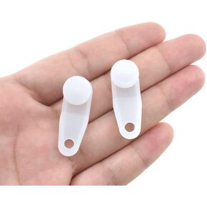Ceiling Curtain Track with Hook Carrier Roller Slide Rail Drape Pulley Bracket Sturdy Smooth Slide Traverse Support Well Flexible for Room Divider Window L Shape U Shape Plastic White 20sets