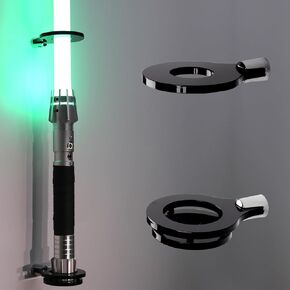lightsaber stand lightsaber display stand lightsaber holder lightsaber wall mount vertical acrylic lightsaber display stand for lightsaber storage and display (black 1 Hole 1 pack)