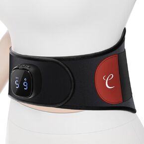 Comfytemp Portable Cordless Heating Pad for Back Pain Relief, Lower Back Massager with Heat Wireless, FSA HSA Eligible Rechargeable Heating Pad APP Control, 9 Heat and 5 Vibration, Gifts for Mom Dad