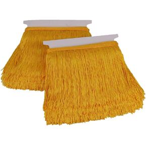 Heartwish268 Fringe Trim Lace Polyerter Fibre Tassel 6inch Wide 10 Yards Long for Clothes Accessories Latin Wedding Dress DIY Lamp Shade Decoration Black White Red(Golden Yellow)