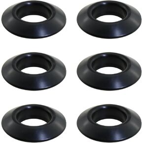 heyous 6PCS Kayak Paddle Drip Ring Black Rubber Paddle Drip Ring Suitable for Canoe Drift Paddle Shafts