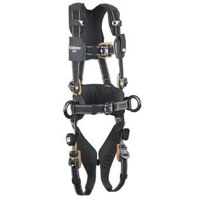 3M DBI-SALA ExoFit NEX 1113317 Full Body Nomex/Kevlar Arc Flash Harness, PVC Coated Alum. Back/Side D-Rings, Belt W/ Pad, Comfort Pad, Locking QC Leg Straps, Large, Black