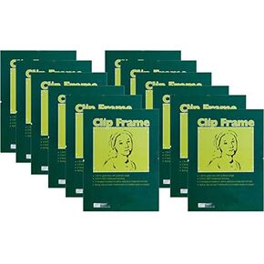 Ambiance Gallery Clip Frame Modern Low Profile Invisible Minimalist Picture Photo Gallery Frame, Includes Glass and Backing - 4x6 - [Box of 12]