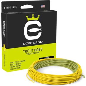 Cortland Trout Boss HTx Floating Fly Line - Green/Yellow
