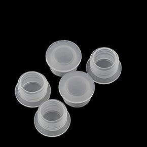 40 Pcs 3/4 Inch 1/2 Inch Salt and Pepper Shaker Stoppers Clear Plastic Salt Shaker Plug Replacement Stopper End Cap for Pots Bottles Pipes