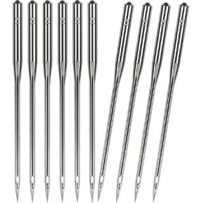 100 Pcs Size 110/18 Universal Leather&Jean Sewing Machine Needles, Heavy Duty Machine Needles for Thickened Fabrics, Compatible with Home Sewing Machine