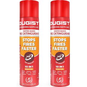 Fire Extinguisher for Home and Vehicle - 2 Pack | 10-in-1 Portable Fire Extinguisher Spray | Compact, Non-Toxic, Eco-Friendly | Effective on A, B, C, K Fires