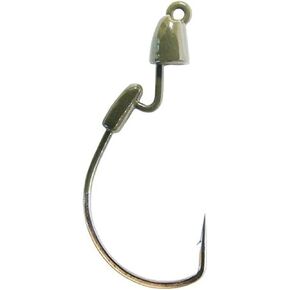 Z-MAN Z Man Finesse Bulletz Jighead Freshwater 1 Oz Hook Green Pumpkin Package of 3
