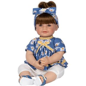 ADORA Realistic Baby Doll The Cat's Meow Toddler Doll - 20 inch, Soft CuddleMe Vinyl, Light Blonde Hair, Blue Eyes