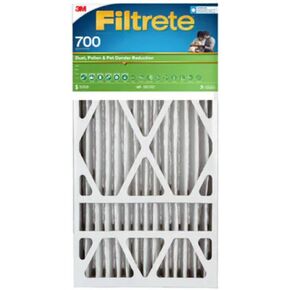 Filtrete 17.5X35.5X1 Air Filter, MPR 700, MERV 8, Clean Living Dust, Pollen and Pet Dander Reduction 3-Month Pleated 1-Inch Air Filters, 4 Filters