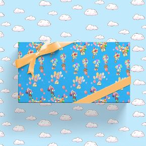 Reversible Gift Wrapping Paper-Rolled 5 Sheets-sided Tape-Unique Design for Anniversary Birthdays Valentine's Day Party Christmas Holiday Present(33"" X 17.5"" each sheet) (Cat)