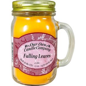 Falling Leaves Scented 13 Ounce Mason Jar Candle By Our Own Candle Company