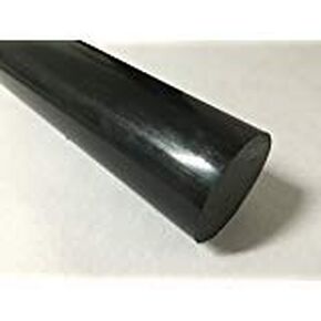 Acetal Copolymer Plastic Round Rod 7/8" Diameter, 24" Length - Black Color