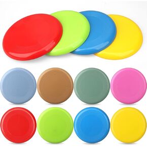 Sand Beach Toys Jumbo Thick 8" Flying Disc Toys for Kids Adults, Sport Yard Disc Toy for Outdoor Beach Accessories Backyard, Lawn, Park Durable ABS Gift Set Kids Boys Girls(8 Pack)