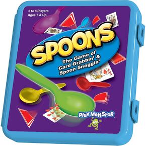 Spoons — Classic Game Comes with Spoons Included and Case for Easy Carrying! — 3-6 Players — for Ages 7+