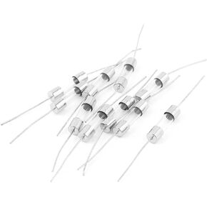 uxcell Fast Blow Axial Leaded Glass Tube Fuses 5 x 20mm 250V 5A 10pcs