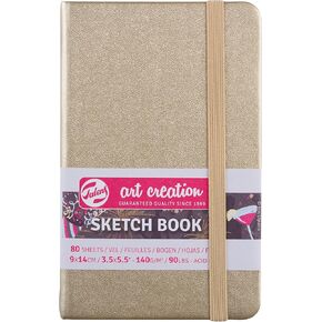 Talens Art Creation Sketchbook 80 Sheets, 21 cm x 15 cm, White Gold