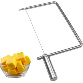 Cheese Slicer Accessories Cheese Cutter Stainless Steel Components - Great for Making Giftable Cheese Cutting Boards with This Cheese Slicer Kit (Stainless Steel Handle,1)