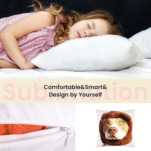Patelai 6 Pcs Sublimation Pillow Covers Blanks,12 x 12 Inch, 16 x 16 Inch in Kuwait