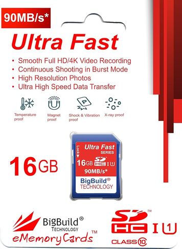 8GB Ultra Fast SDHC 90MB/s Memory Card Compatible with Kodak PIXPRO FZ101, FZ102, FZ152, FZ201, FZ43, FZ51, FZ53 Camera in Saudi Arabia