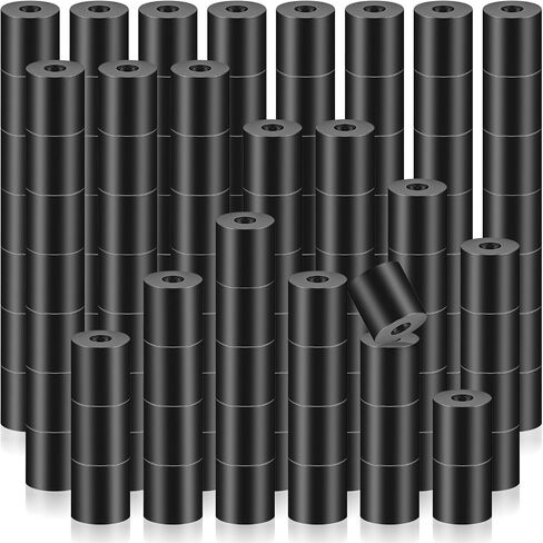 Pasimy 200 Pcs Black Nylon Spacers 1/2'' Thick, 1/2'' OD 0.194'' ID Nylon Spacers Plastic Washers Electrical Outlet Screw Spacers Black Round Spacers for Electrical Screws, Switch and Receptacle in Saudi Arabia