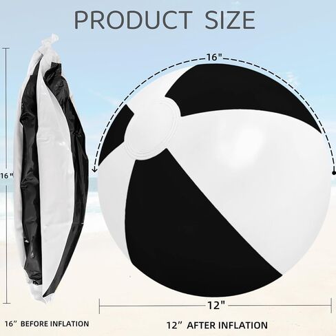 3 Pack Beach Balls, Large Inflatable Beach Balls Bulk for Parties, Beach, Pools & Play in Saudi Arabia