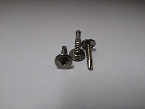 100-Pack #8-18 x 1 1/4 Phillips Modified Truss Head Full Thread Self Drilling Screw Black Phosphate BC-0820KPMB in Saudi Arabia