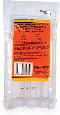 Gorilla Hot Glue Sticks, Mini Size, 4" Long x .27" Diameter, 30 Count, Clear, (Pack of 1) in Saudi Arabia