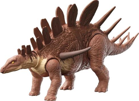Jurassic World Toys Roar Attack Ouranosaurus Camp Cretaceous Dinosaur Figure with Movable Joints, Realistic Sculpting, Strike Feature & Sounds, Herbivore, Kids Gift 4 Years & Up in Saudi Arabia