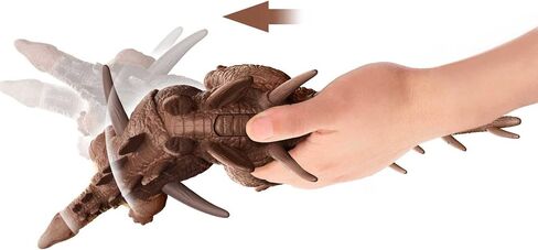 Jurassic World Toys Roar Attack Ouranosaurus Camp Cretaceous Dinosaur Figure with Movable Joints, Realistic Sculpting, Strike Feature & Sounds, Herbivore, Kids Gift 4 Years & Up in Saudi Arabia