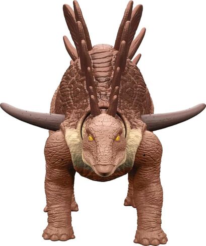 Jurassic World Toys Roar Attack Ouranosaurus Camp Cretaceous Dinosaur Figure with Movable Joints, Realistic Sculpting, Strike Feature & Sounds, Herbivore, Kids Gift 4 Years & Up in Saudi Arabia