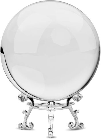 MerryNine K9 Crystal Ball, Photograph Crystal Ball with Stand and Pouch, K9 Crystal Sunshine Catchers Ball with Microfiber Pouch (80mm/3.15" Set,) in Saudi Arabia