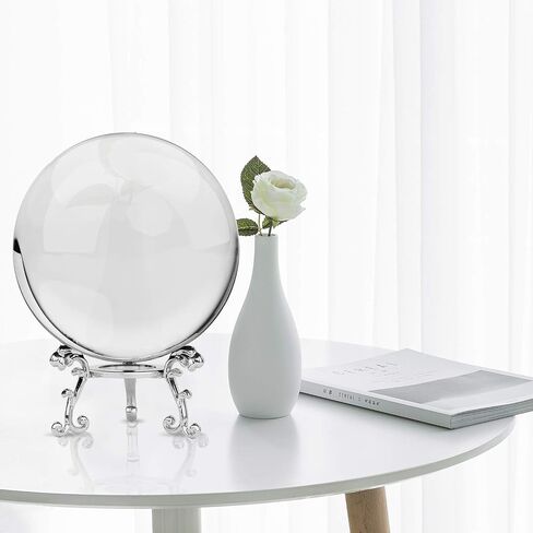 MerryNine K9 Crystal Ball, Photograph Crystal Ball with Stand and Pouch, K9 Crystal Sunshine Catchers Ball with Microfiber Pouch (80mm/3.15" Set,) in Saudi Arabia