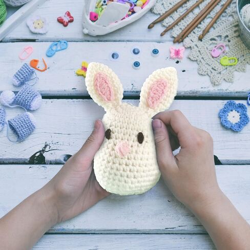 LEISURE ARTS Pudgies Animals Crochet Kit, Piggy, 3", Complete Crochet kit, Learn to Crochet Animal Starter kit for All Ages, Includes Instructions, DIY amigurumi Crochet Kits in Kuwait