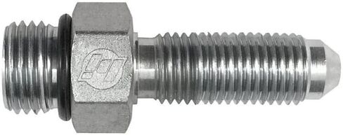 Brennan Industries 2764-06-06-O تركيب أنبوب الحاجز الفولاذي، 9/16"-18 SAE x 9/16"-18 SAE خيط، 3/8" ذكر O-Ring Boss x 3/8" ذكر JIC in Saudi Arabia