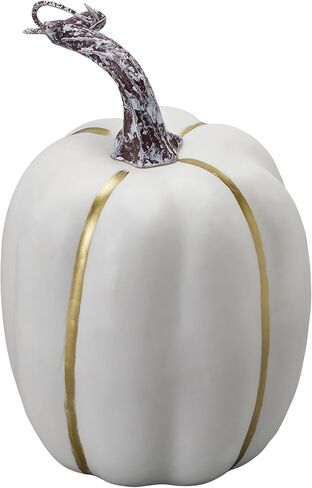 woshilaocai 7PCS Artificial Pumpkins Décor Fall Harvest Thanksgiving/Halloween Holiday Farmhouse Decorations for Home (Bright Orange) in Saudi Arabia