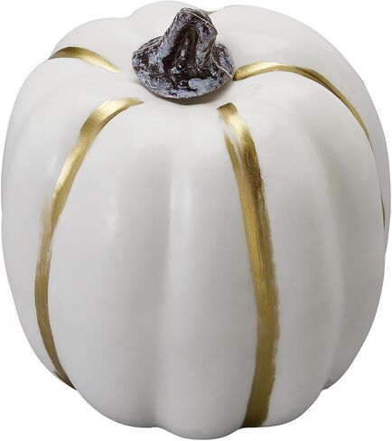 woshilaocai 7PCS Artificial Pumpkins Décor Fall Harvest Thanksgiving/Halloween Holiday Farmhouse Decorations for Home (Bright Orange) in Saudi Arabia