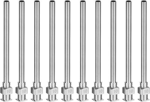 PATIKIL Blunt Tip Dispensing Needle 8G, 10 Pcs 2 Inch Stainless Steel Liquid Dispenser Needles with Lure Lock for Refilling Liquid Inks Adhesives Glue in Saudi Arabia