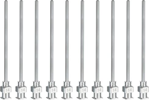 PATIKIL Blunt Tip Dispensing Needle 8G, 10 Pcs 2 Inch Stainless Steel Liquid Dispenser Needles with Lure Lock for Refilling Liquid Inks Adhesives Glue in Saudi Arabia