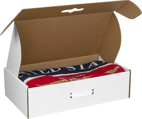 BOX USA BMCC4 18 1/4"L x 11 3/8"W x 4 1/2"H, White (Pack of 10) in Saudi Arabia