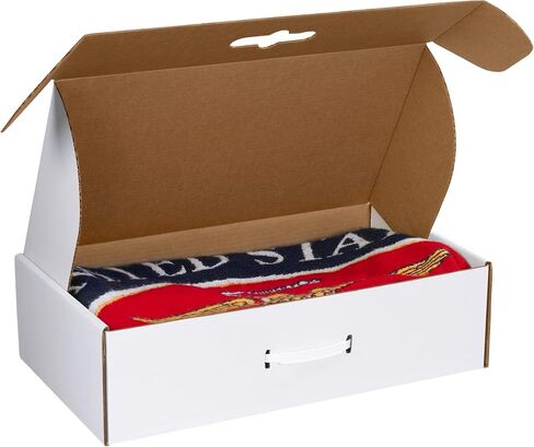 BOX USA BMCC4 18 1/4"L x 11 3/8"W x 4 1/2"H, White (Pack of 10) in Saudi Arabia